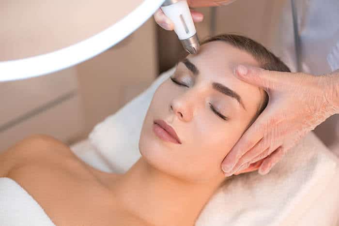 Woman Having a Laser Skin Treatment